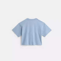 Restored Cursive Signature Cropped T-Shirt