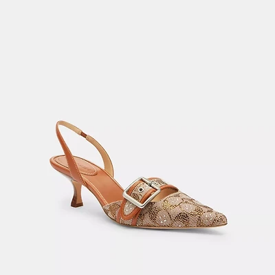Margot Slingback Crystal Signature Jacquard