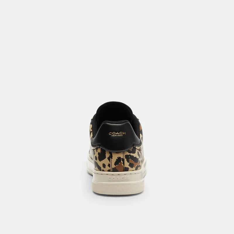 High Line Sneaker With Leopard Print