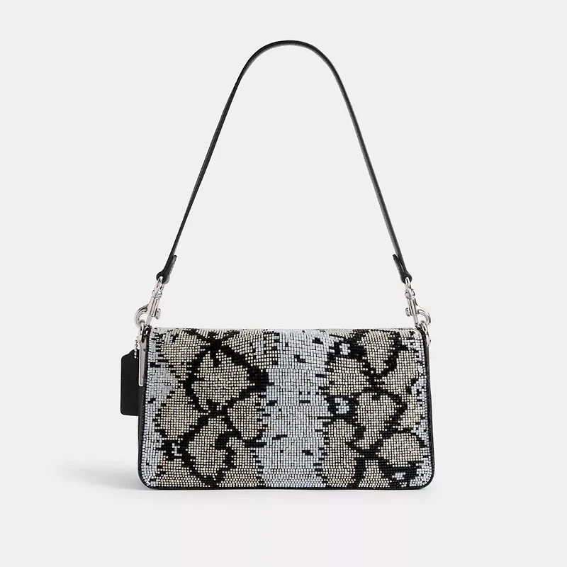 Tabby Shoulder Bag 26 With Beaded Snake
