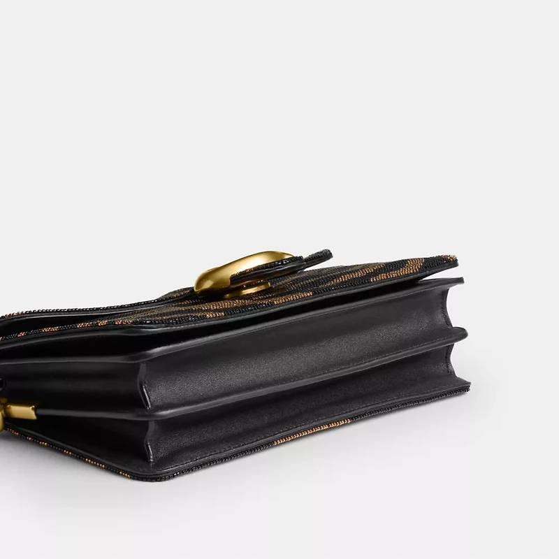 Tabby Shoulder Bag 26 With Beaded Tiger