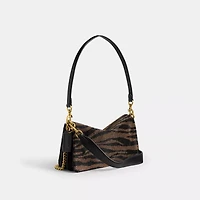 Tabby Shoulder Bag 26 With Beaded Tiger