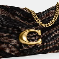 Tabby Shoulder Bag 26 With Beaded Tiger