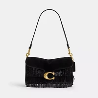 Tabby Shoulder Bag 26 With Crystal Beaded Fringe