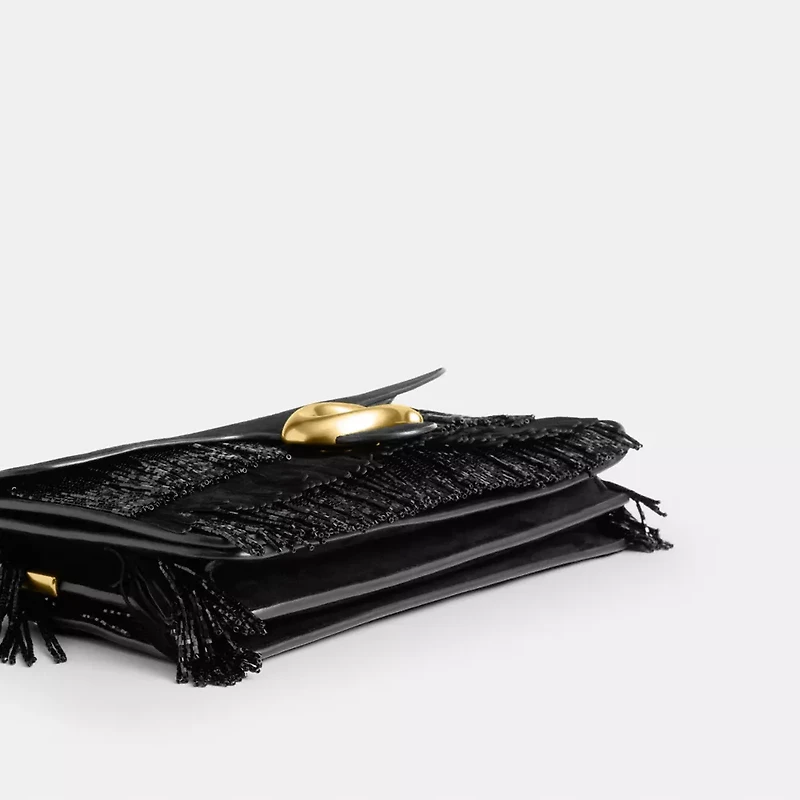 Tabby Shoulder Bag 26 With Crystal Beaded Fringe