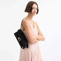 Tabby Shoulder Bag 26 With Crystal Beaded Fringe