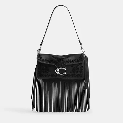 Tabby Shoulder Bag 26 With Beading And Fringe