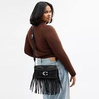 Tabby Shoulder Bag 26 With Beading And Fringe
