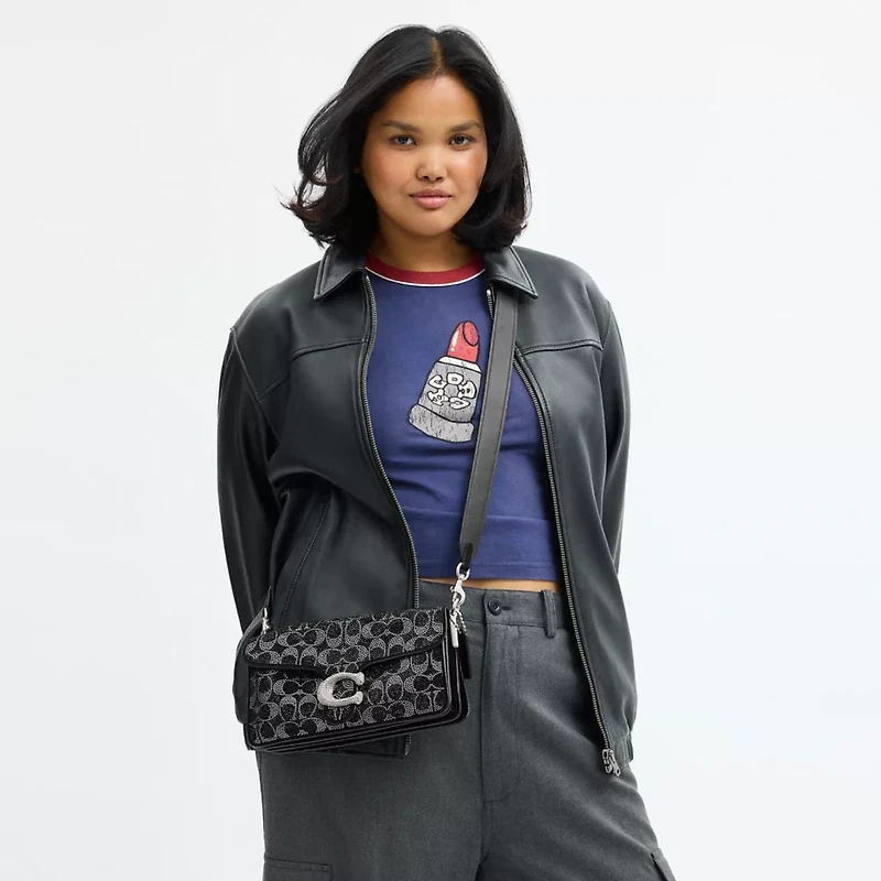 Tabby Shoulder Bag 26 With Signature Beading