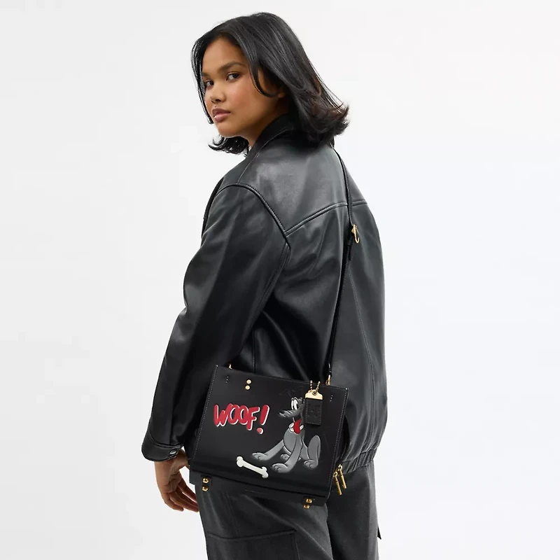 Disney X Coach Rogue Bag 25 With Pluto