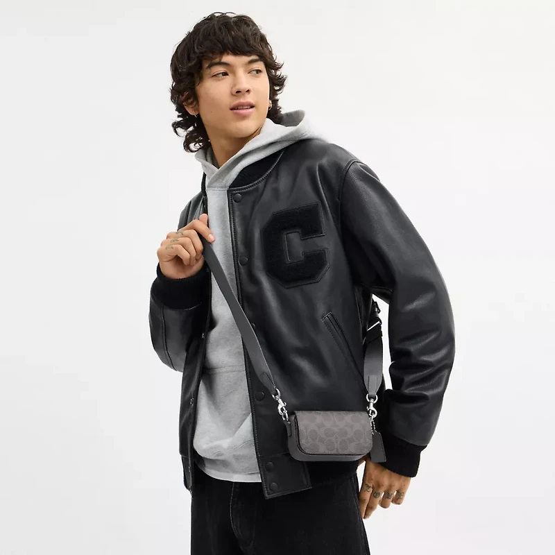 Flap Crossbody Bag Signature Canvas