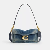 Tabby Shoulder Bag In Regenerative Cotton Denim