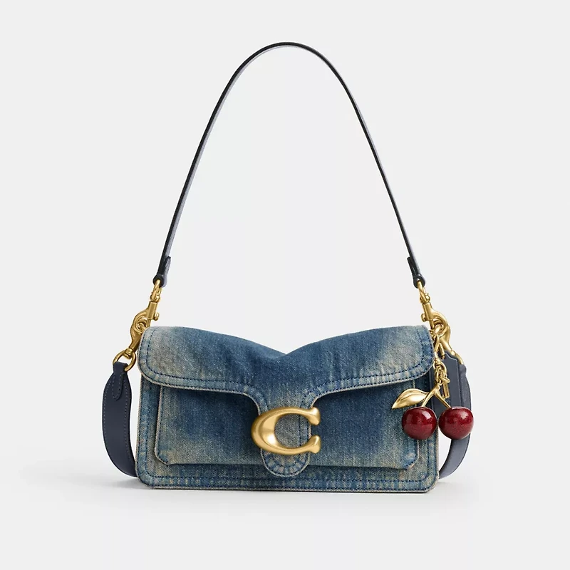 Tabby Shoulder Bag In Regenerative Cotton Denim