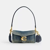 Tabby Shoulder Bag 20 In Regenerative Cotton Denim