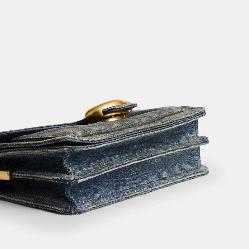 Tabby Shoulder Bag 20 In Regenerative Cotton Denim