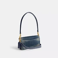 Tabby Shoulder Bag 20 In Regenerative Cotton Denim
