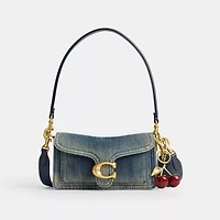 Tabby Shoulder Bag 20 In Regenerative Cotton Denim