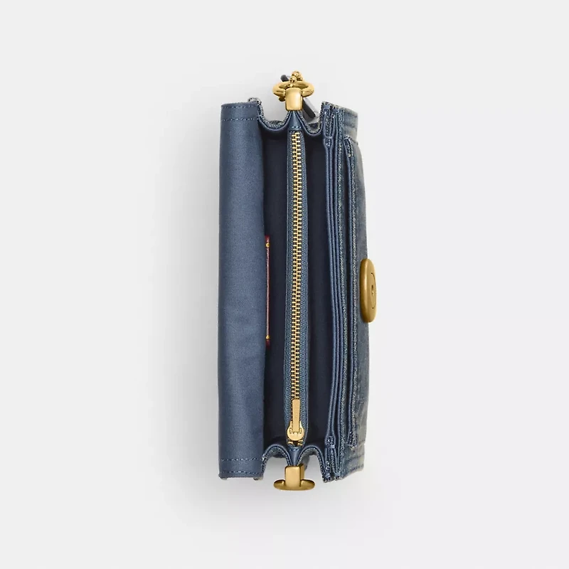 Tabby Shoulder Bag 20 In Regenerative Cotton Denim