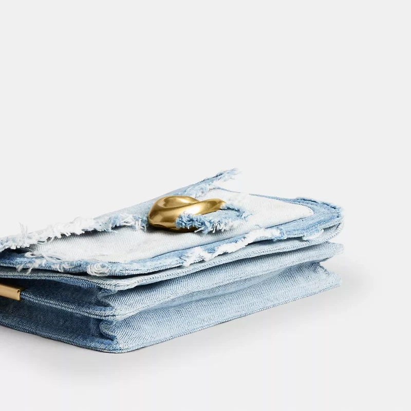 Tabby Shoulder Bag 26 With Repurposed Denim Patchwork