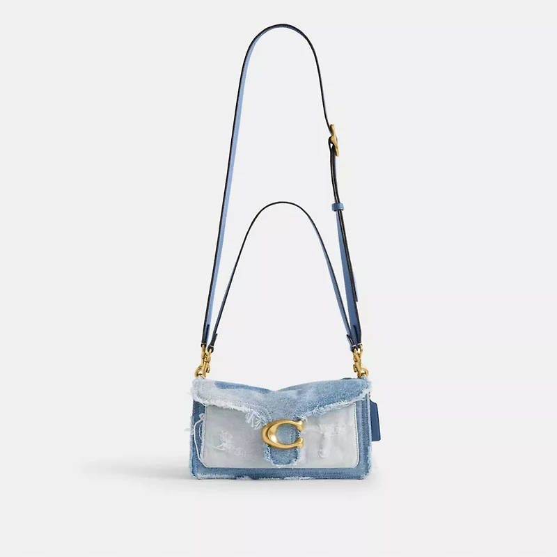 Tabby Shoulder Bag 26 With Repurposed Denim Patchwork