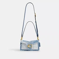 Tabby Shoulder Bag 26 With Repurposed Denim Patchwork