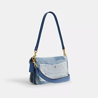 Tabby Shoulder Bag 26 With Repurposed Denim Patchwork