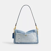 Tabby Shoulder Bag 26 With Repurposed Denim Patchwork