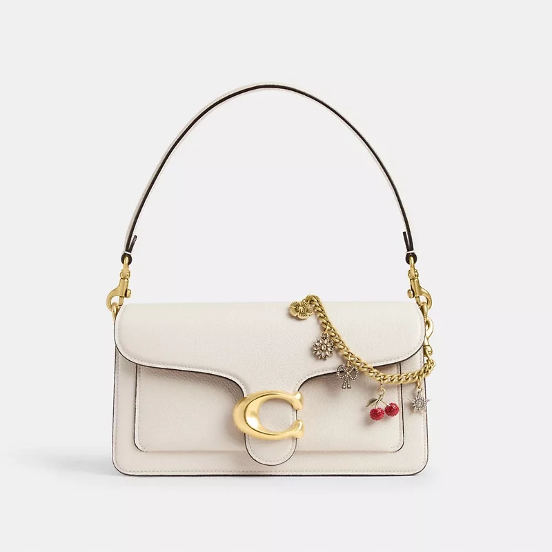 Crystal Motif Chain Bag Charm