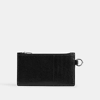 Zip Card Case With Chain
