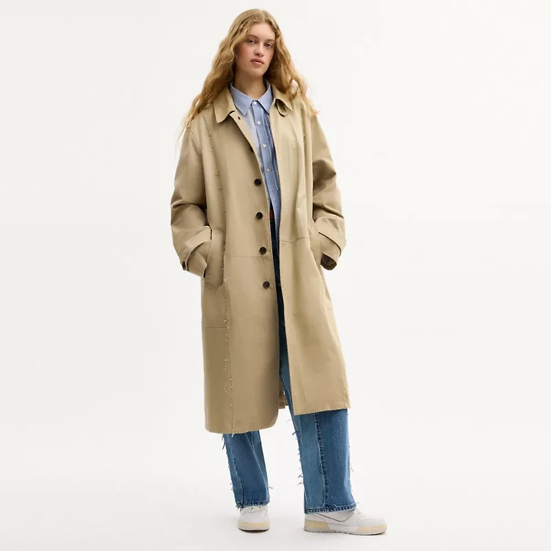 Repurposed Cotton Trench Coat