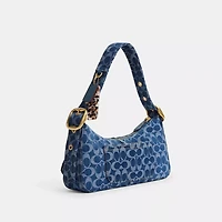Cargo Shoulder Bag In Upcrafted Signature Denim