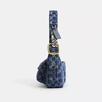 Cargo Shoulder Bag In Upcrafted Signature Denim