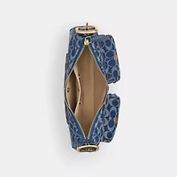 Cargo Shoulder Bag In Upcrafted Signature Denim