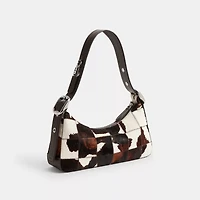Shoulder Bag In Upcrafted Haircalf With Cow Print