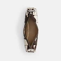 Shoulder Bag In Upcrafted Haircalf With Cow Print