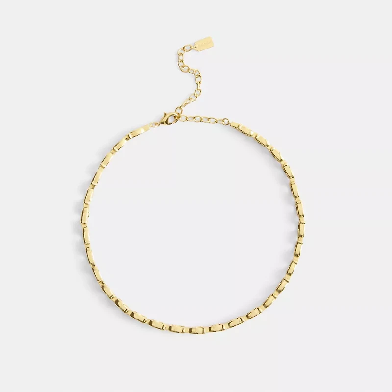 Beveled Signature Link Chain Choker