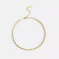 Beveled Signature Link Chain Choker