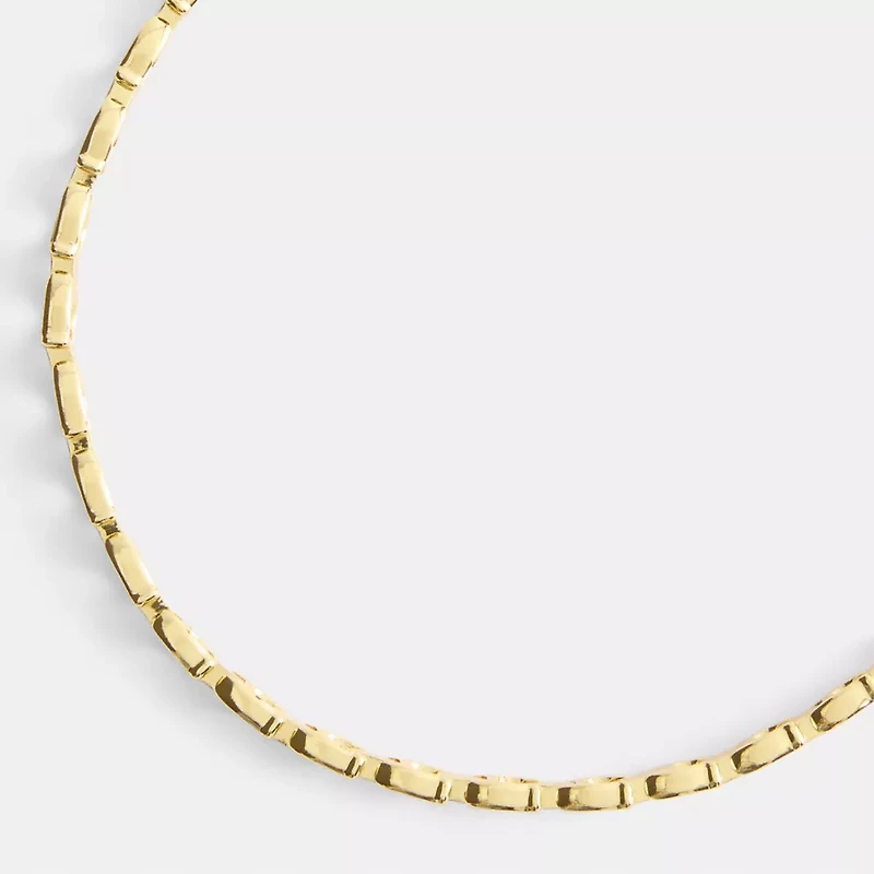 Beveled Signature Link Chain Choker