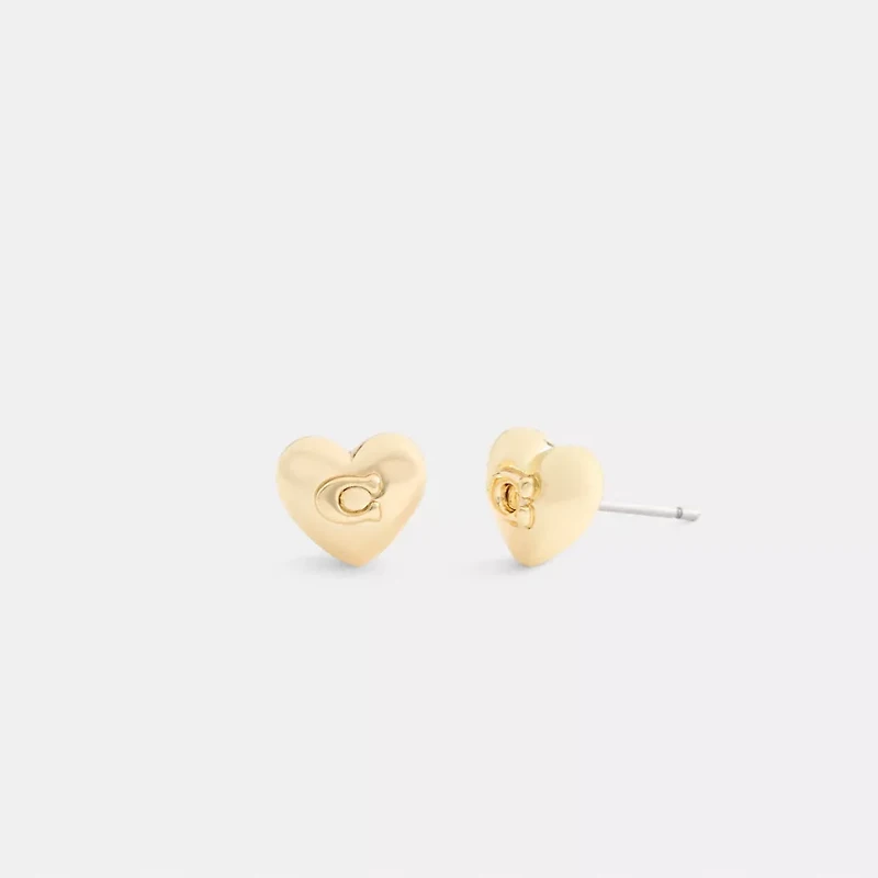 Signature Heart Stud Earrings