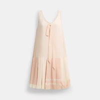 Pleated Bow Dress