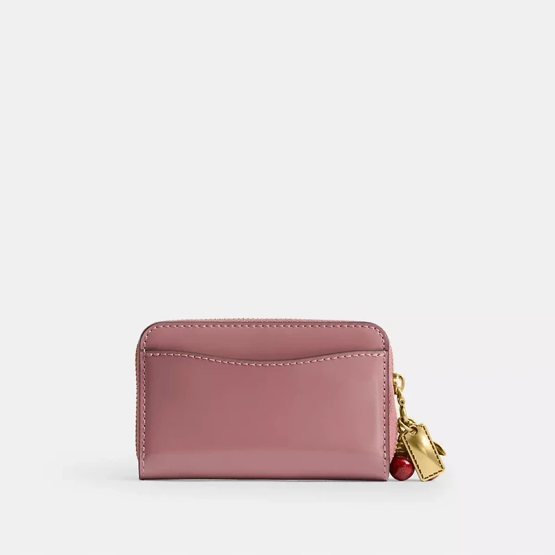 Essential Small Zip Around Card Case With Charms