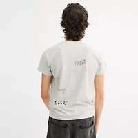 Bear Graphic Shrunken T Shirt Organic Cotton
