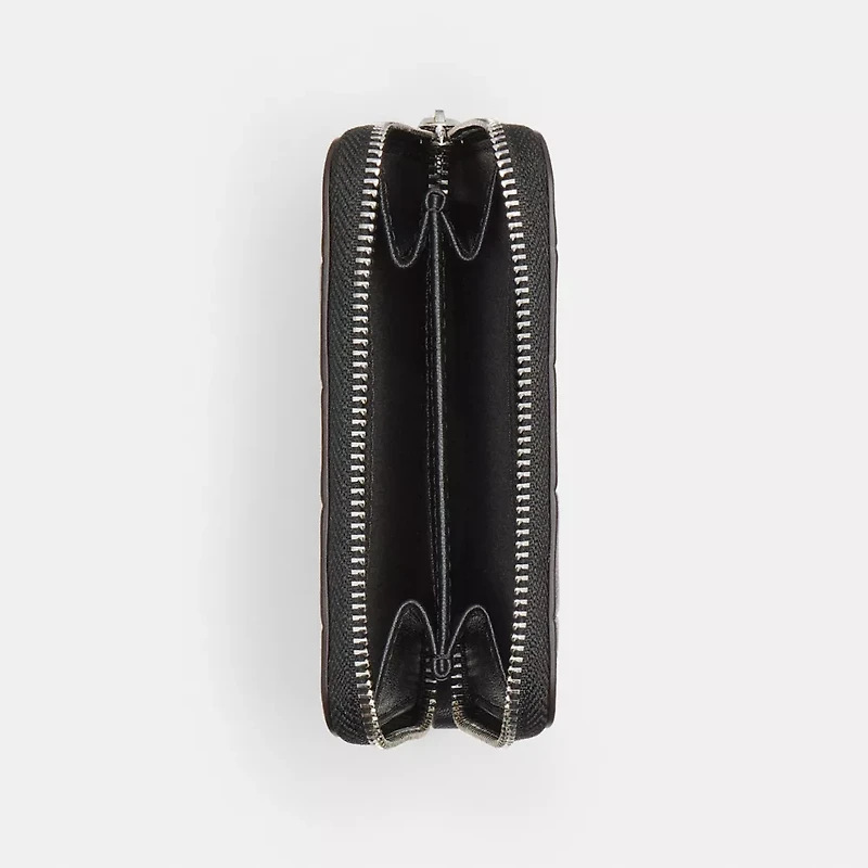 Zip Around Wallet Checkerboard Upcrafted Leather