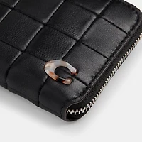 Zip Around Wallet Checkerboard Upcrafted Leather