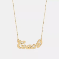 Coach Nameplate Necklace