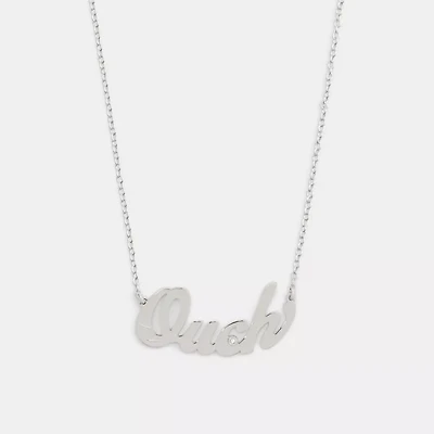 Ouch Nameplate Necklace