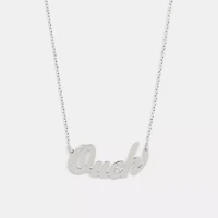 Ouch Nameplate Necklace