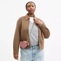 Heart Crossbody Bag 14 With Charms