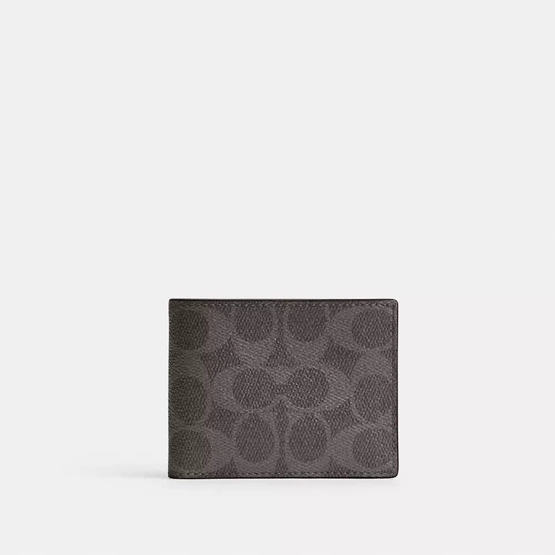 Slim Billfold Wallet In Signature Canvas