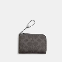 L-Zip Key Case In Signature Canvas
